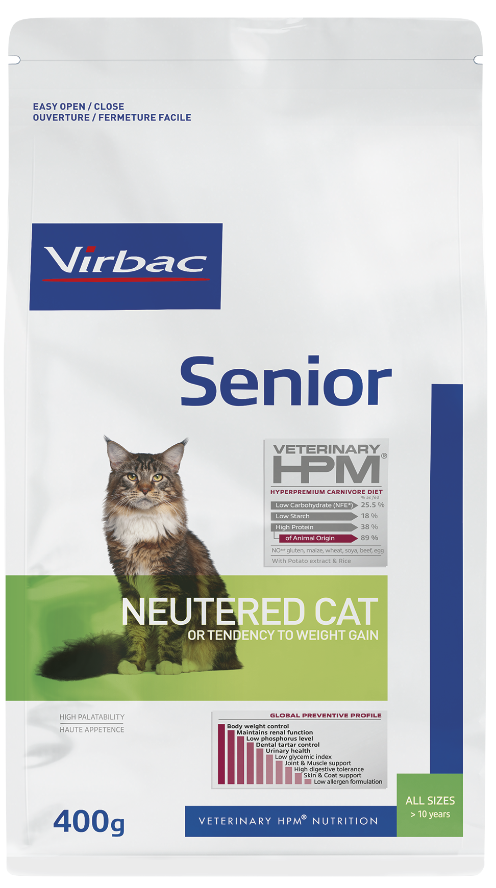 packshot senior neutered cat 400g