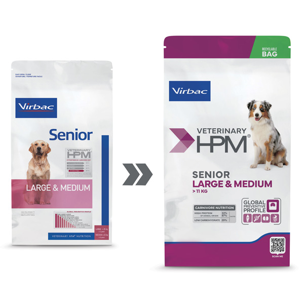 Switch packaging dog senior large & medium
