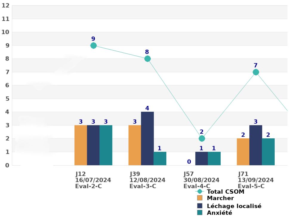 Histogramme issu de la grille digitale CSOM – CAPdouleur