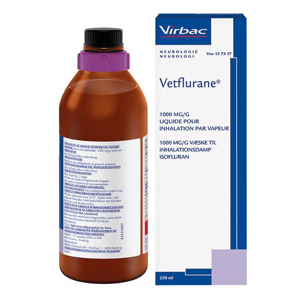 Vetflurane Liquide Inhalation Vapeur Chien Chat Cheval Oiseau Rongeur |  Virbac